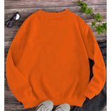Sweatshirt - Scary Pumpkin Black Forest, Casual Round Neck