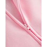 Hoodie - Women's Drop Shoulder, Zipper Front, Pocket Casual