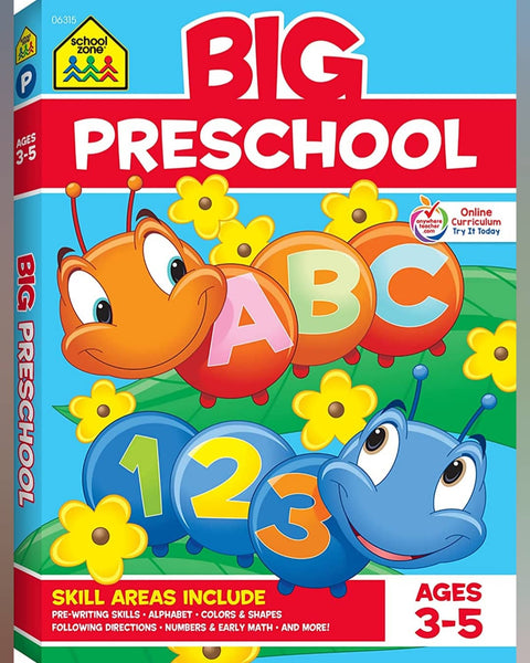 School Zone | Big Preschool Workbook | Ages 3-5