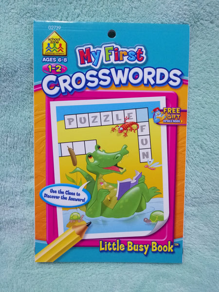 School Zone | My First Crosswords Workbook | Ages 6-8, 1st to 2nd Grade